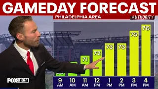 Weather Authority: Rounds of rain hit Philadelphia area; Eagles prepare for heat in Tennessee