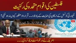 Despite the Support of Security Council..Why Palestine resolution couldn't passed..?
