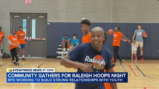 Hoops Night brings Raleigh officers, teens together through basketball