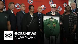 Firefighters who survived twin towers collapse honor their "guardian angel"
