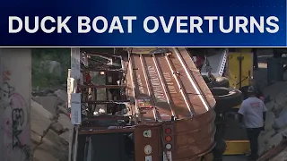 11 people injured when duck boat overturns in Charles River