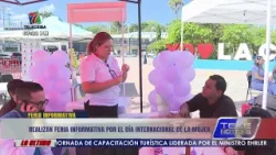 Realizan feria informativa en la Plaza Central de La Ceiba por el Día Internacional de La Mujer
