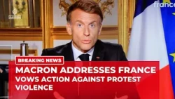 Macron vows action against protest violence after crisis meeting over France unrest
