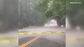 Flash flooding in Westport leaves neighbors assessing damage after weekend rainstorm