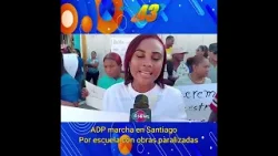 ADP marcha en Santiago por escuela con obras paralizadas ?✊