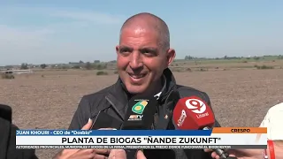 Crespo   Autoridades y socios de la empresa presentaron el predio donde funcionará el Bio