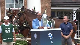 Cardinal legend Ozzie Smith brings in trophy for BMW Championship, reveals game plan for the pro-am