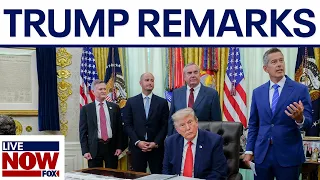 Trump takes questions on Iran, Ukraine & citizenship