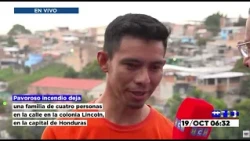 ¡Lamentable! Incendio dejó en la calle a una familia en Comayagüela