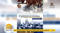 Congreso Nacional derogó en su totalidad el Fondo Departamental