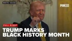 Trump hosts Black History Month event a few weeks after backlash over racist video of Obamas as apes