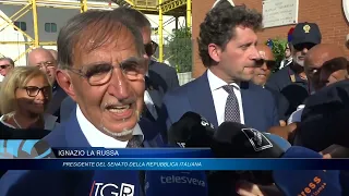 La Russa omaggia Tatarella a Bari, la vedova di Pinuccio: “Lui sarebbe stato felice di questa festa”