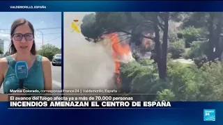 Más de 70.000 evacuados por incendios que siguen fuera de control en España