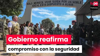 President Fujimori inspects the Valle Esmeralda Counter-Terrorism Base in the VRAEM