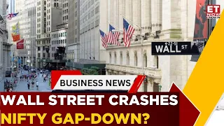 Wall Street Crashes As Crude Tops $100! What It Means For Nifty Today | Business News | ET Now