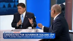 Pritzker, Bailey clash early in only debate before November election