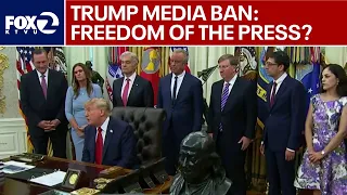 Trump moves to ban some news outlets from the White House