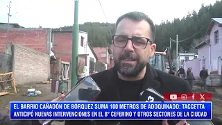 MATIAS TACCETTA: 100 MORE METERS OF PAVING IN THE C DE BORQUEZ NEIGHBORHOOD