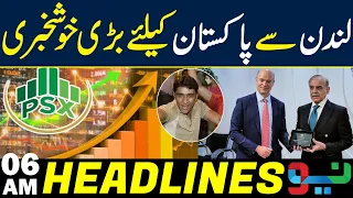 Big Good News for Pakistan from London | Major Announcement Revealed | Headlines 06AM | NEO News