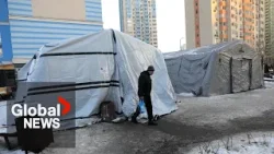 Ukrainians deal with bitter cold temperatures as Russia pounds its power network