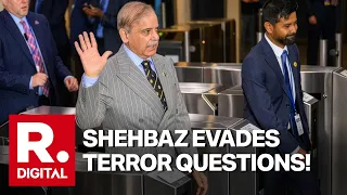Shehbaz Sharif Walks Away From Hafiz Saeed Question | Pak PM Confronted On Harbouring Terrorists