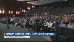 Middle Schools students learn about internet safety from national speaker and author