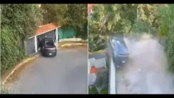 Motorcycle reduced to scrap after suddenly catching fire in Jinotepe, Carazo