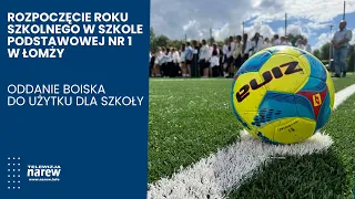 New sports field at Primary School No. 1 in Łomża. An investment in youth sports