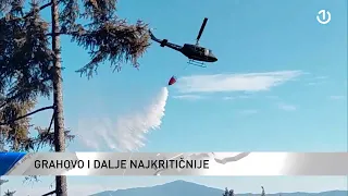 Požari u BiH: Situacija stabilnija, Grahovo i dalje najkritičnije