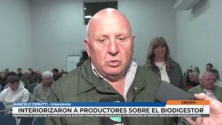 Crespo   Interiorizaron a productores sobre el funcionamiento del Biodigestor
