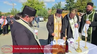 VIDEO//Troița din Bălești sfințită în zi de mare sărbătoare