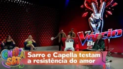Sarro and Capella test couples on The Vórcio Brasil | SBT Comedy (10/26/11)
