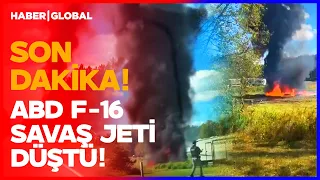 BREAKING NEWS! TURNED INTO A FIERY BALL! US F-16 Fighter Jet Crashes!