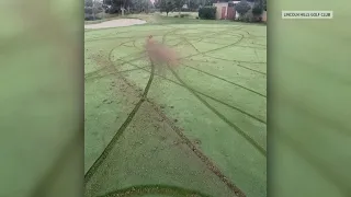 Lincoln Hills Golf Club vandalism leaves deep ruts and tire marks