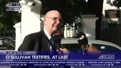 Paul O'Sullivan arrives at Parliament ahead of Ad Hoc Committee appearance