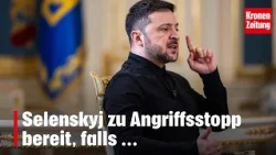 Zelenskyy ready to halt attacks, if ... I krone.tv NEWS