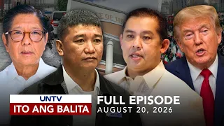 UNTV: Ito Ang Balita | August 20, 2026