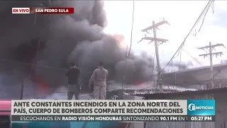 Firefighters provide recommendations regarding fires reported in the northern region of the country.
