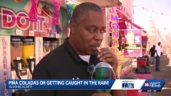 Rob and Allie try slushies at the Mississippi State Fair