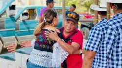 Maricarmen Cabrera lagunas visita la comunidad de Vallecitos en el municipio de Zihuatanejo