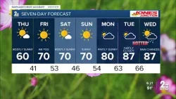 Новости WMAR-2. Дилан Робишо. Погода в среду вечером.