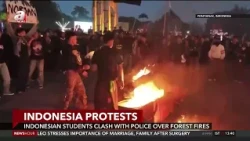 Indonesian Students Clash with Police Over Forest Fires