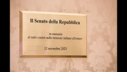 Senato della Repubblica. In memoria di tutti i caduti delle missioni italiane all’estero