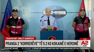 Transport drejt Durrësit, pranga 2 “korrierëve” të 5.2 kg kokainë e heroinë