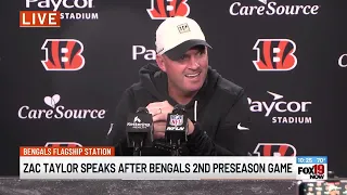 Zac Taylor speaks after Bengals beat Bears in second preseason game