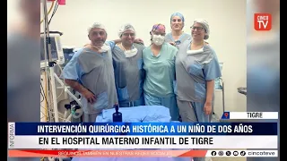 CINCO TV - INTERVENCIÓN QUIRÚRGICA HISTÓRICA A UN NIÑO DE DOS AÑOS