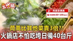 茼蒿比其他菜貴3倍！火鍋店不怕被吃垮日備40台斤 饕客搶吃：實現茼蒿自由【東森五省級】
