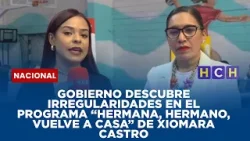 Gobierno descubre irregularidades en el programa “Hermana, Hermano, Vuelve a Casa” de Xiomara Castro Gobierno descubre irregularidades en el programa “Hermana, Hermano, Vuelve a Casa” de Xiomara Castro