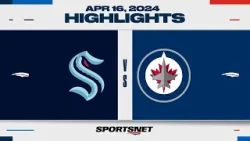 NHL Highlights | Kraken vs. Jets - April 16, 2024