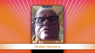 TV Oranje app video message - Doeke Hemstra